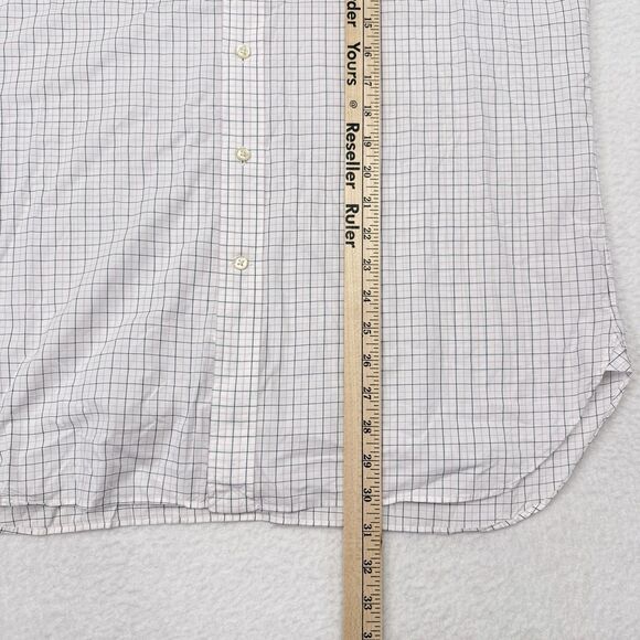 Polo Ralph Lauren Dress Shirt Men’s Size 16 / 33 White Pink Checks Career Office - Picture 8 of 8